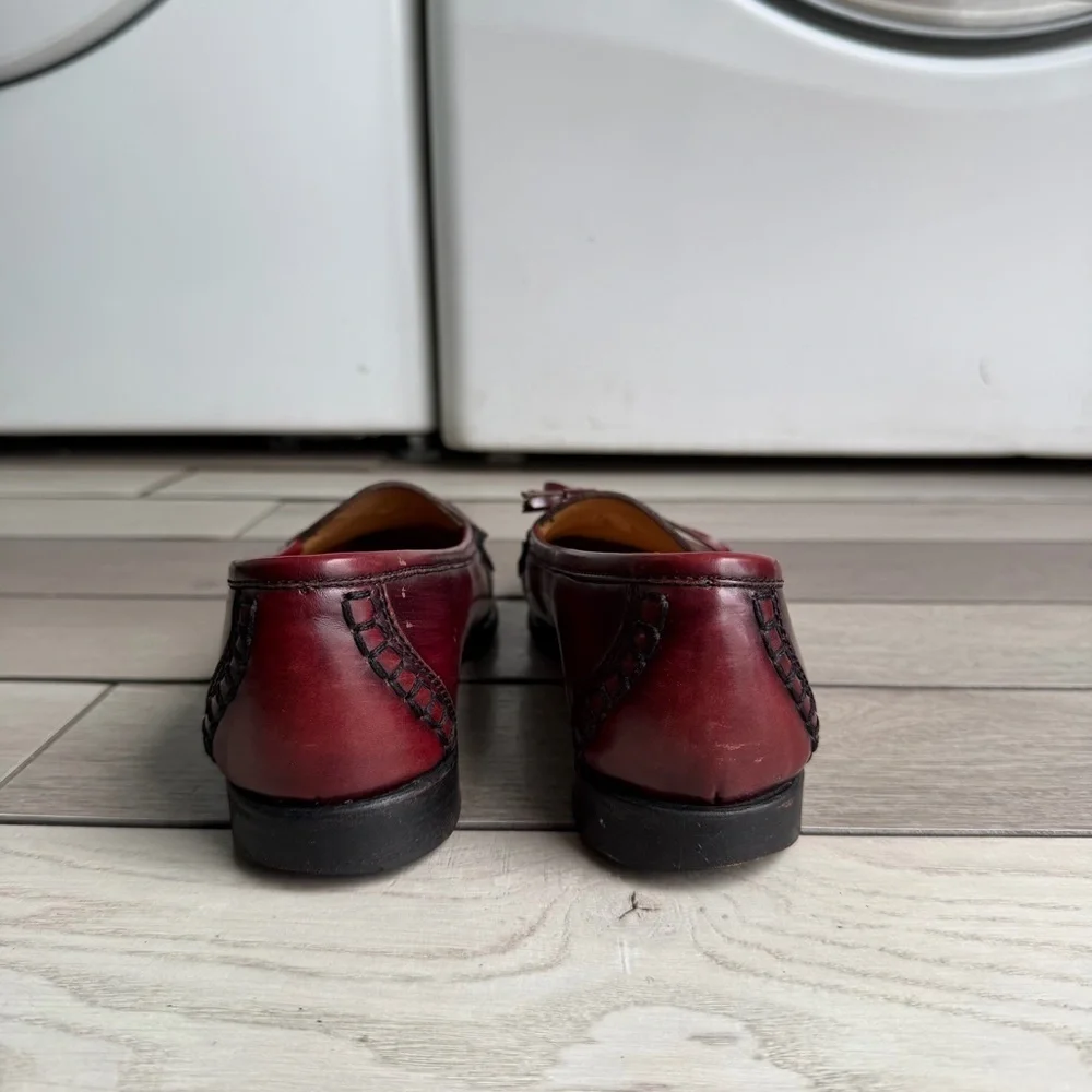 Cole Haan Pinch Tassel Loafers - Burgundy